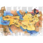 پوستر راهنمای نقشه جغرافیای زندگی کوروش بزرگ