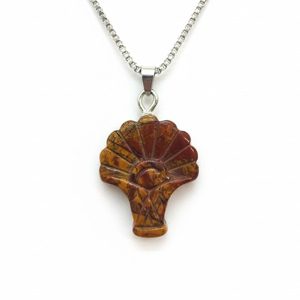 گردنبند گل انار با سنگ شجر خراسان