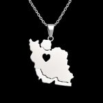 گردنبند نقشه ایران و قلب - Image 2